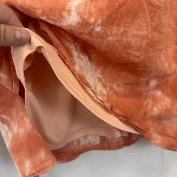 Altar’d State Cotton Linen Tie Dye Faux Wrap Sleeveless A Line Mini Dress Small - Picture 11 of 14